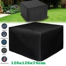 126x126x74cm Waterproof Rattan