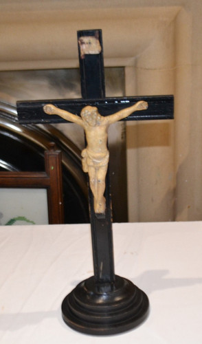 Crucifix antique large wooden - large,