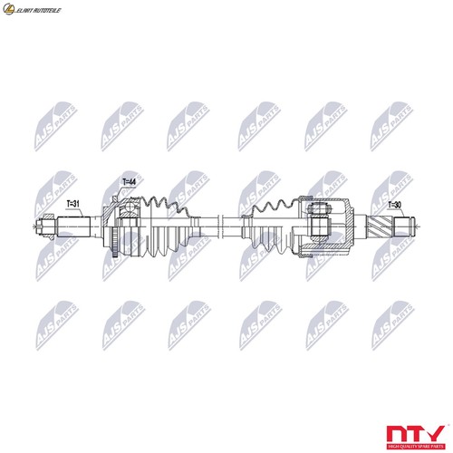 Driveshaft npw 133 - npw-mz-133, for