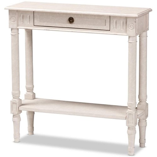 Bowery hill wood white console - bowery,