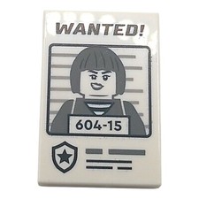 LEGO ® wanted sign woman
