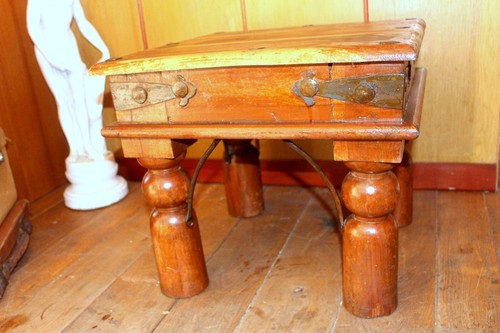 Vintage sheesham wood coffee - wood,