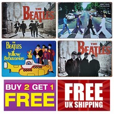 BEATLES metal plaque 20x30