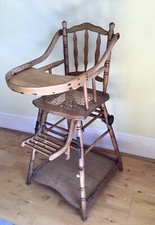 Antique baby/toddler Highchair, convertible, French, unique rare London E8