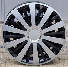 🚗 14" wheel trims/Hub Caps/Covers to fit Vw Up  ( Quantity 4 ) 🚗+ badges