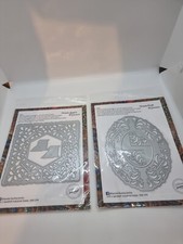 2 sets of 4pcs  Thin Metal Dies as shown on the photos 