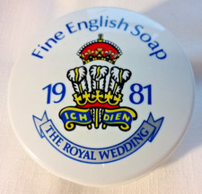 Royal Wedding 1981 Morny Bath Soap vessel containing lovely green smelling soap.