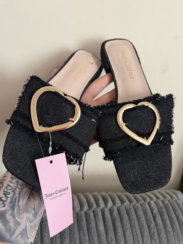 Juicy couture denim sliders - denim,
