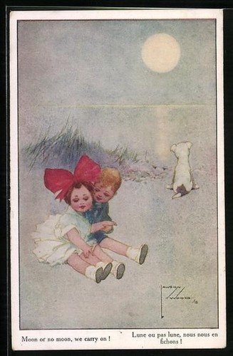 Artist postcard lawson wood - artist,