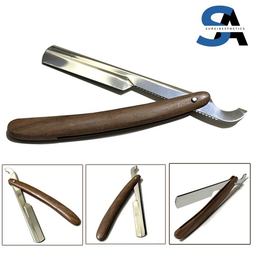 Wood barber salon straight cut - wood,