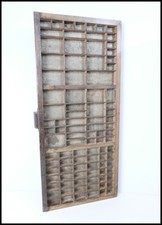 Vintage Letterpress Printers Tray Printing Display Drawer Brass Corners