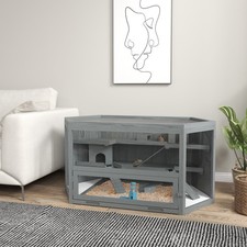 PawHut 3 Tier Wooden Hamster