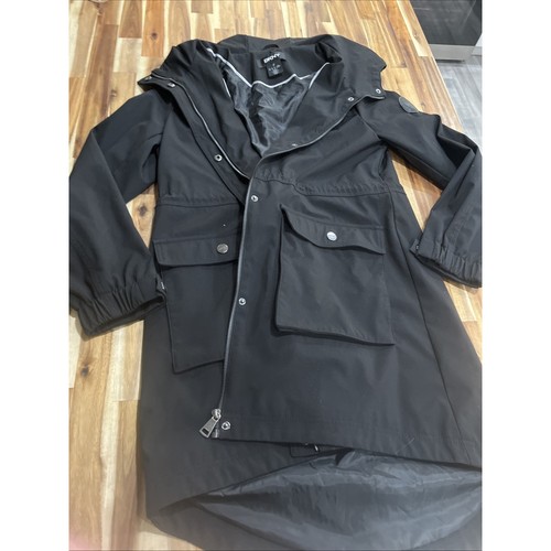Dkny black ladies hooded - black,