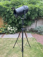 Vintage Film Movie Light Lamp Strand Wooden Tripod