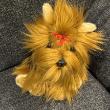 Paws Yorkshire Terrier Dog Brown Black 10” Soft Plush Toy NEW With Tags