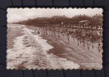 Real photo postcard paddling - real,