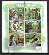 Guinea-Bissau 2011 Raptors S/S U/M (H111)