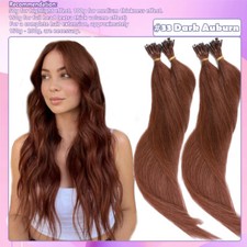 Thick Russian Nano Ring Loop Human Remy Hair Tip Micro Bead Hair Extensions 1g/s