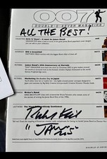 Signed 007 Magazine Richard