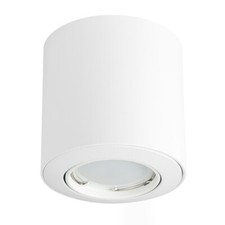 White Surface Mounted Tiltable Downlights Ceiling Light Spotlight LED GU10 Bulbs