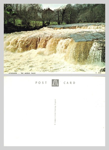 Vintage postcard aysgarth - vintage,