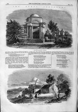 Original Old Antique Print