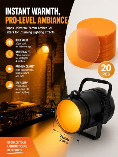 Pcs stage lighting gel led - lighting,