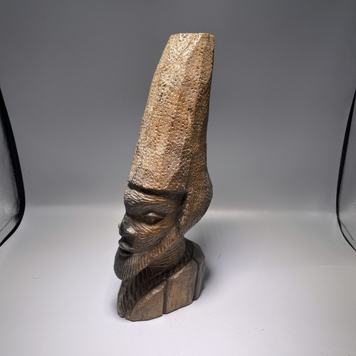 African carved wooden figure - wooden,