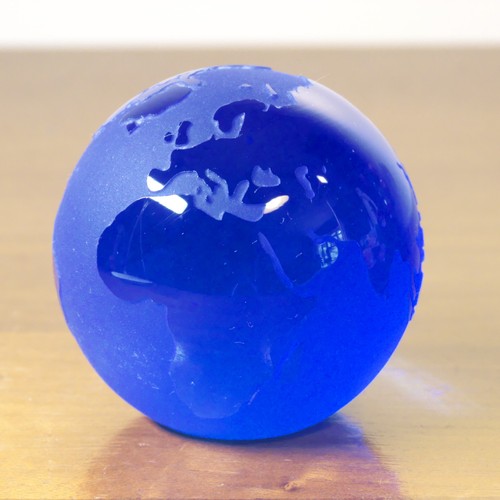 Art glass world globe - art,