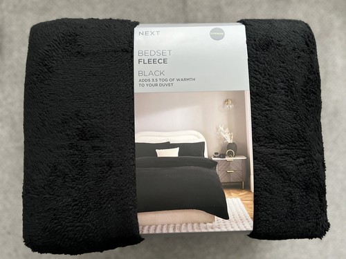 Bnwt next black - fleece, duvet