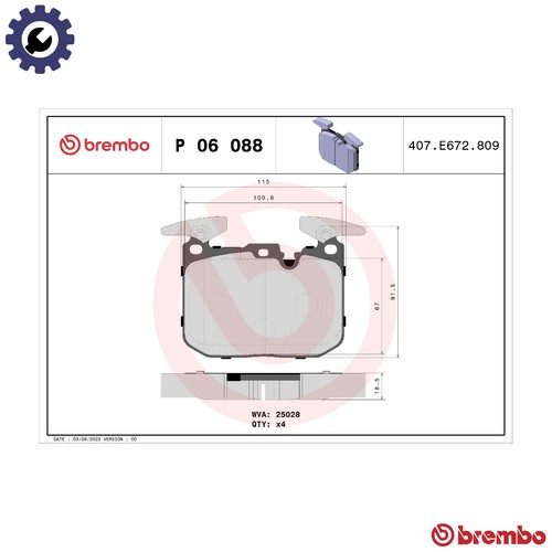 Brake pad set disc - pad,
