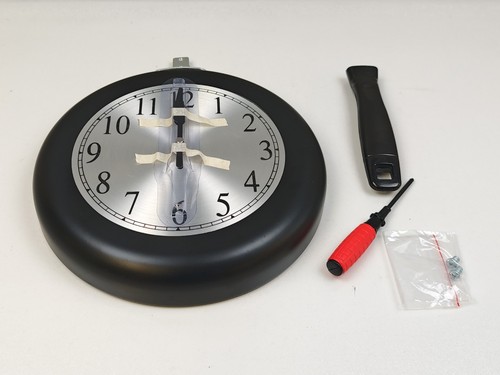 Wall clock inch metal - clock,, 10