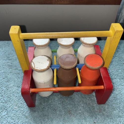 Vintage sifo wooden milk crate - wooden,