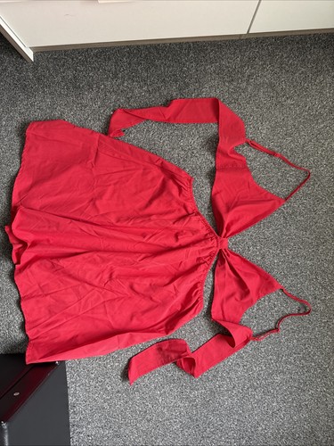 Red cut out mini dress - red,