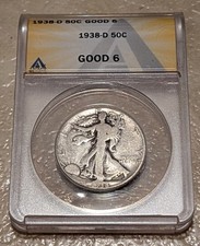 1938-D Walking Liberty Silver