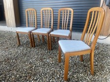 4 Danish Designer G Plan Style Teak Mid Century Vintage Dining Chairs M4954A