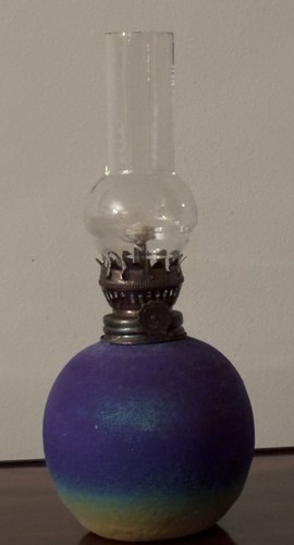 Vintage oil lamp terracotta - vintage, &