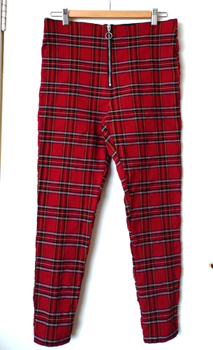 Tartan stretch trousers - stretch, by