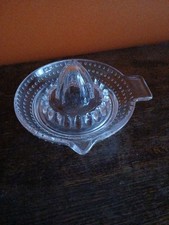 Vintage 5" Clear Glass Lemon