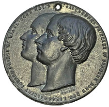 RARE 42mm Medal. The ancient order of foresters. Prince Princess Wales #R59