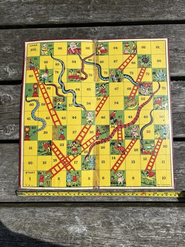 Vintage snakes ladders - &,