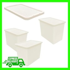 Large Cream 80L Rattan Wicker