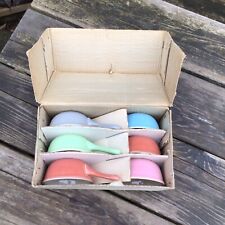 Vintage Villeroy & Boch Luxembourg Festival Ware Pastel Colour Egg Poachers Cups