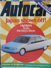 AUTOCAR 83/11/05 FIAT UNO DATSUN 300ZX 