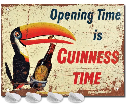 Guinness metal bar signs - guinness,