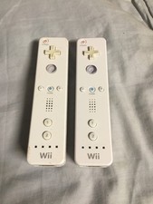 2x  Genuine Nintendo Wii/Wii U Wireless Remote Controller - White Tested