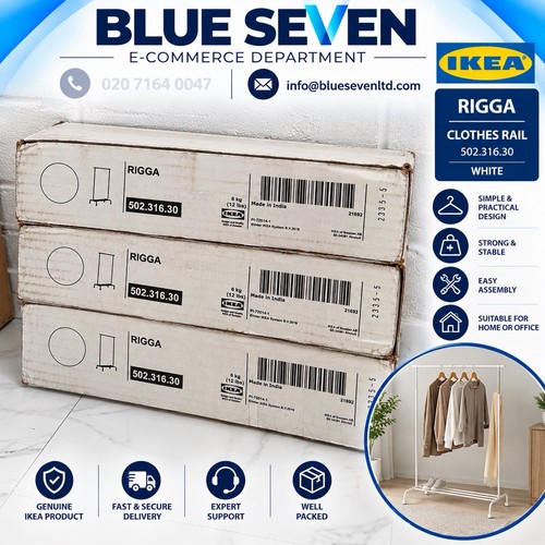 Ikea rigga clothes rack white - rigga,