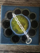 Vintage Glass Spoon Ladle Salt