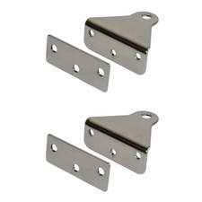 Optiparts Optimist Dinghy transom gudgeons with backing plates - EX1170