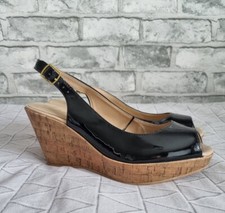 Ladies Black Patent Summer